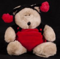 Starbucks Bearista 2001 14th Edition Ladybug Bear Plush